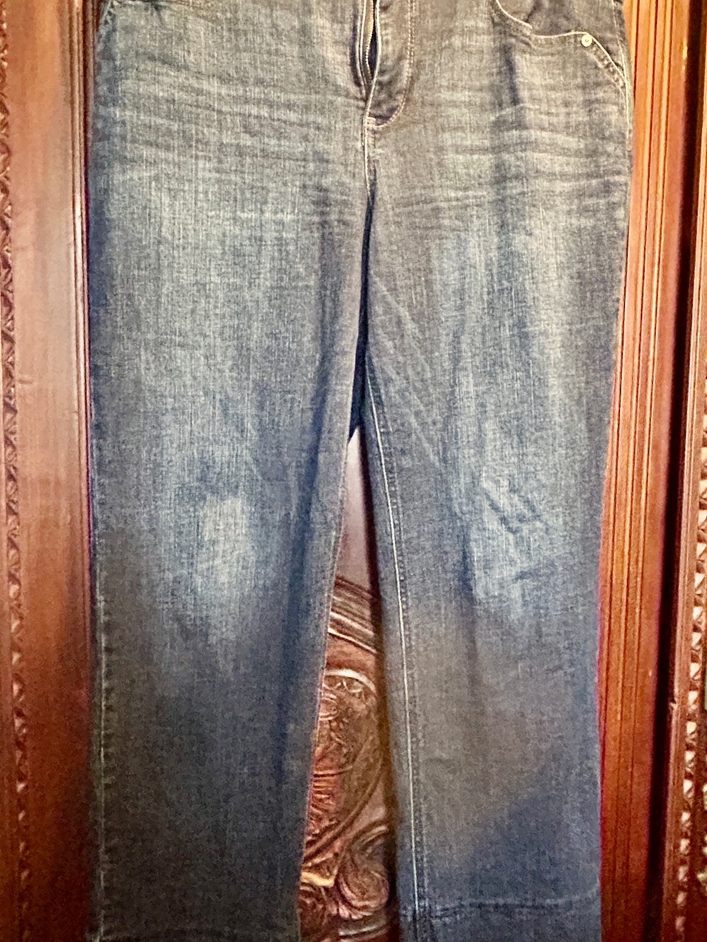 Democracy Straight-Leg Men's Jeans in Dark Blue Wash